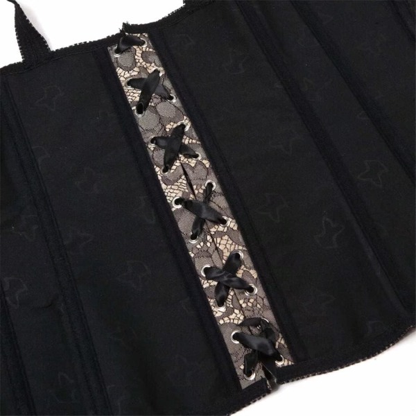 Korsetit naisille Overbust Bustier Top Gothic exy houlder 2928gray S