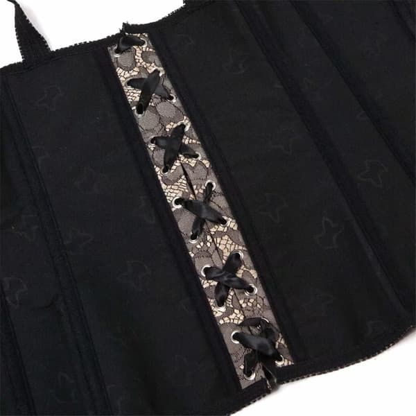Korsetter för kvinnor Overbust Bustier Top Gothic exy houlder 2928gray S
