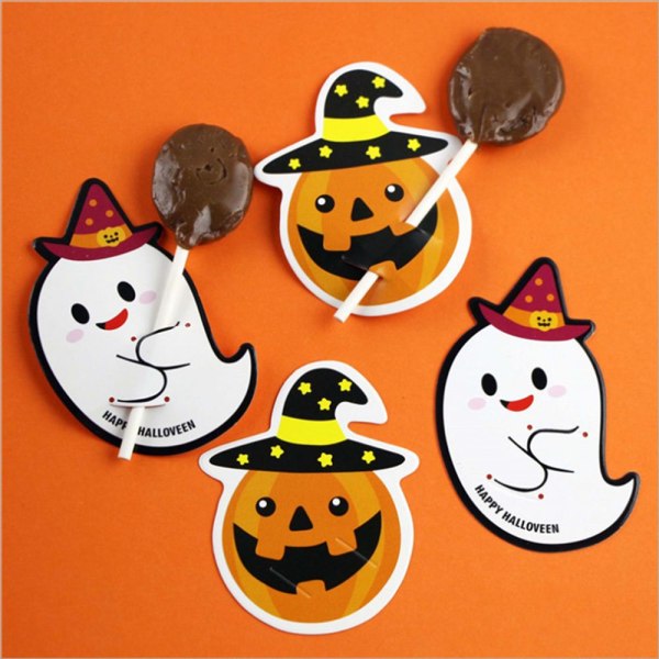 50/100ST Godispaketkort Halloween 03-100ST 03-100ST 03-100pcs