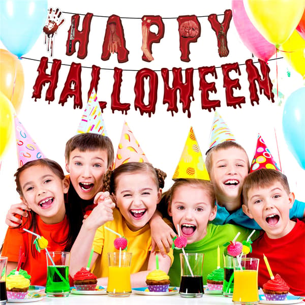 Party Broken Hands Banner Halloween Horror Dekor Ballonsæt