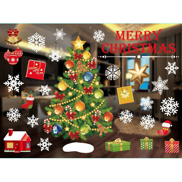 Christmas Snowflake Window Stickers för Glas Xmas Stickers style 1
