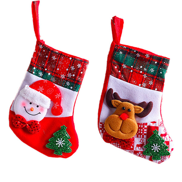 Julstrumpor, strumpa Xmas Hängstrumpor för hemmet