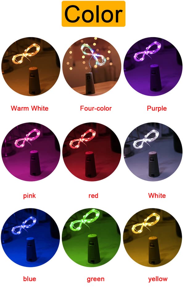 LED-valonauha pulloon (paristolla) halloween joululamppu White 1PC