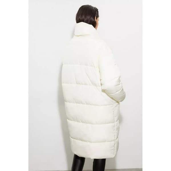 Dorothy Perkins Dam/Dam Vadderad lång lång kappa Ivory L