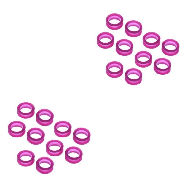 1/2/3/5 10x Barber Frisør Saks Fingerring Purple 10 pcs 2PCS