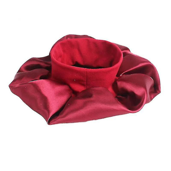 Kvinnor Satin Solid Sovhatt Cap Hårvårdsmössa Nattmössa För Kvinnor Män Unisex cap Flerfärgad Mörklila