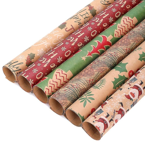 Nya omslagspappersark, kompatibla med set med 6 presentpapper