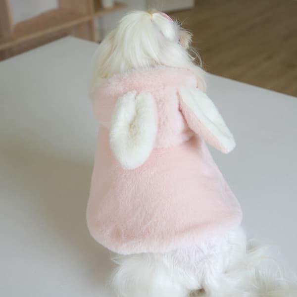 Pet Warm Cloak Hund Nattlinne WHITE white XS