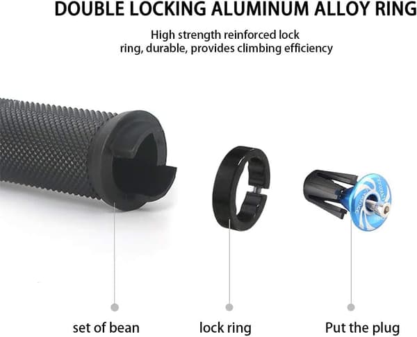ett par håndtak for sykkel MTB Double Lock Cycling Rub