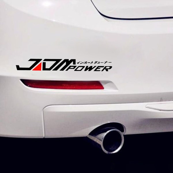 2 stk. bilstickers 28x4cm JDM reflekterende klistremerker Japansk