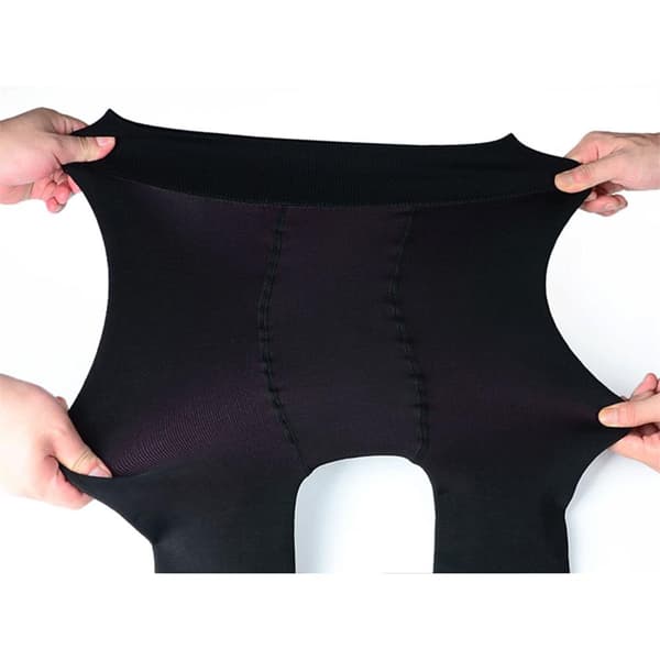 Slim Leggings Termiske Bomulls Bukser Tykke strømper LILLA