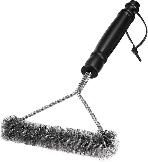 Grillbørste - Børster i rustfritt stål for rask og effektiv rengjøring av alle griller (30 cm)
