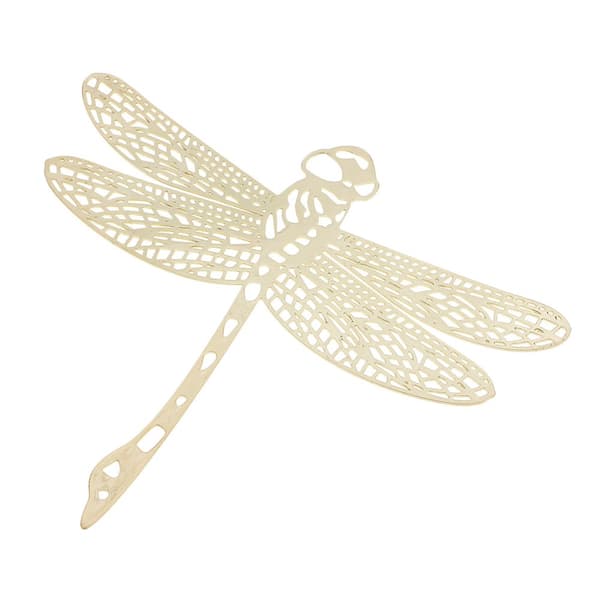 Bogmærke i rustfrit stål guld guldsmed mønster gavemærke 8,5x7,5cm