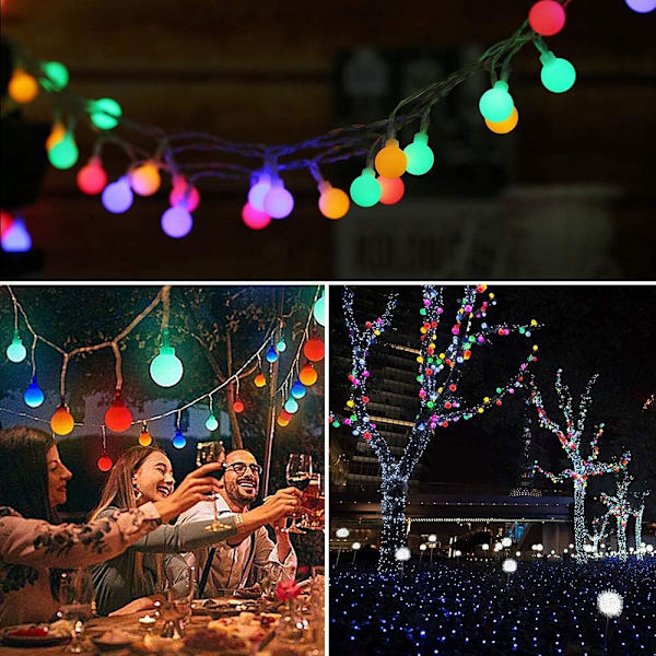 Solar String Lights Outdoor Solar Lights 100LED 12M Vattentät