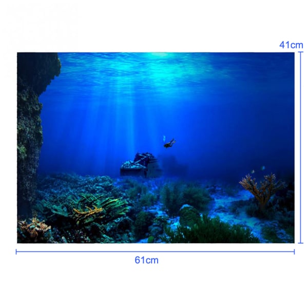 Fish Tank Bakgrund Dekorativ målning s HD Aquarium Landscap 4
