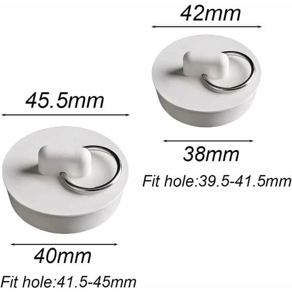 6 stk. hvidt gummi type A + hvidt gummi type B + ca