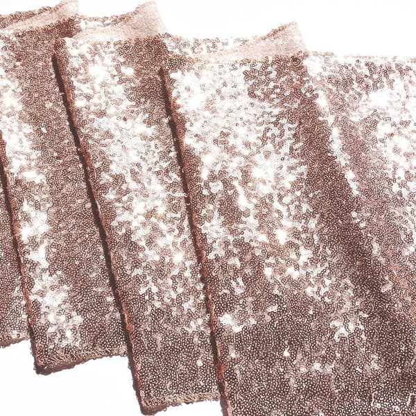 Bordløper ROSE GOLD-12X108 tommer Glitter Bordløper