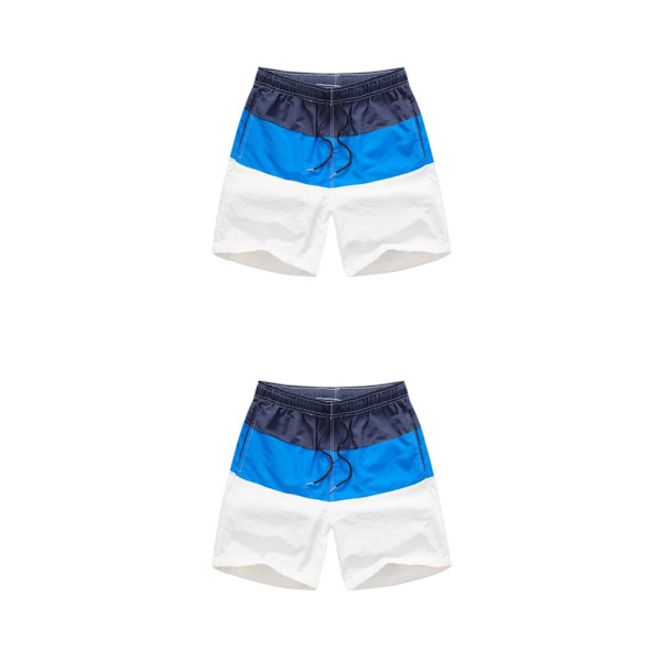 1/2/3/5 Hengittävät ja tyylikkäät miesten shortsit - kesään Blue and Dark Blue XXL,1 2PCS