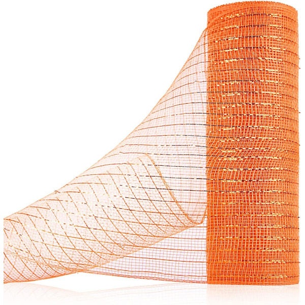 Deco Mesh Band, 10 tum x 30 fot varje rulle Metalliskt mesh