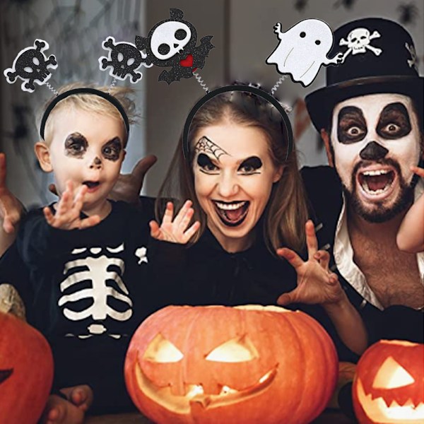 Halloween Edderkop Spøgelse Græskar Hårbøjle Djævel Pandebånd style 5