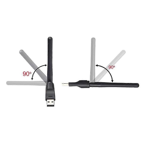 USB WiFi Dongle 150Mbps 802.11N Netværkskort Trådløs 2dbi High Gain Antenne