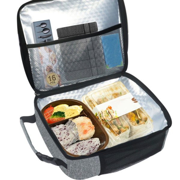 Lunchbox för vuxna män kvinnor barn, isolerad matkasse Återanvändbar lunchpåse kylväska för att hålla maten fräsch och varm