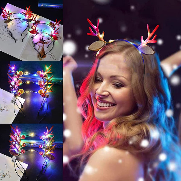 Julepannebånd LED-hårbånd 03