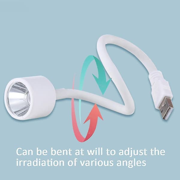 Mini Negletørrer Rotation LED Lampe Gel Polish Tørreværktøj