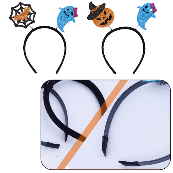 Halloween Edderkop Spøgelse Græskar Hårbøjle Djævel Pandebånd style 7