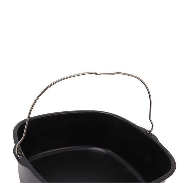 Kakeform for frityrkoker tilbehør Metall Nonstick-belegg Bakekakeform Frityrkoker Bakeform med håndtak 8 tommer