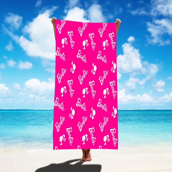 Barbie Princess Girls Bursdagsfest Favor Strandhåndkle 75*150