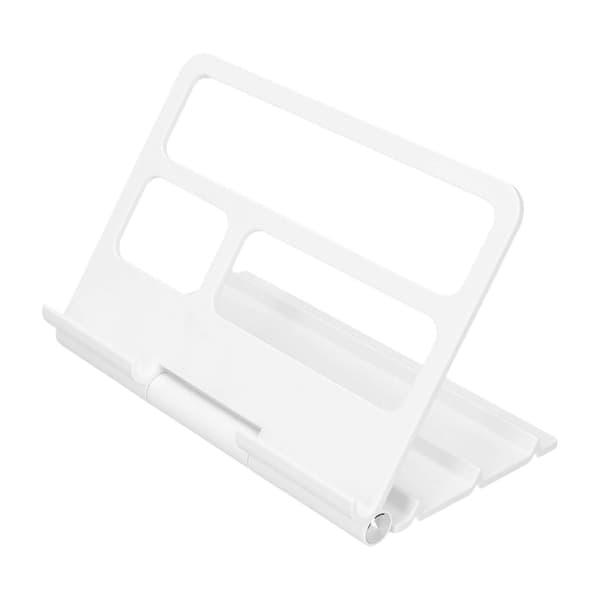 Tabletstativ Bærbart Multi-vinkel Justerbart Desktop Tablet Holder til IOS til Huawei Tablet Hvid