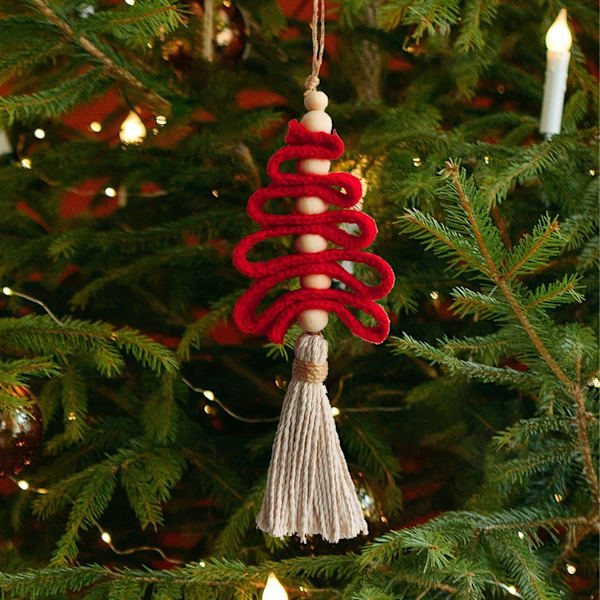Stickad julgranskula jul
