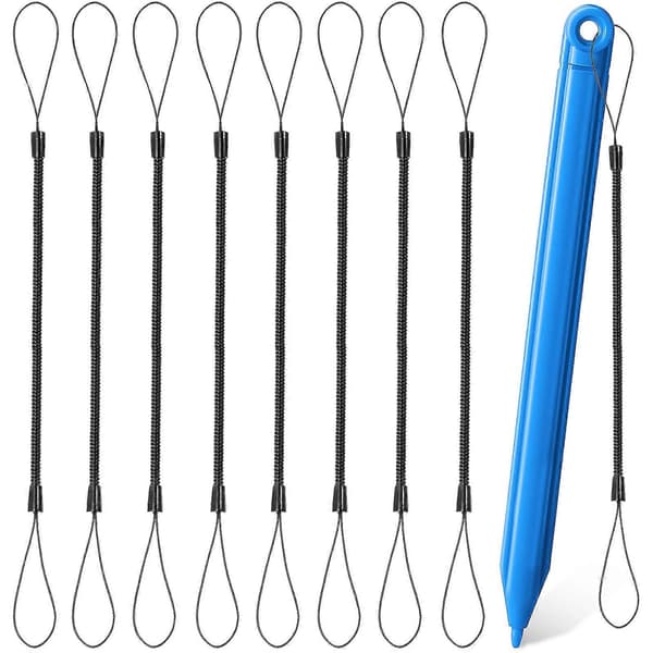 8 stk. Stylus-snor Elastisk Snor Fjederreb Elastisk Pen-snor Fjederstropper til Touch Pen Stylus