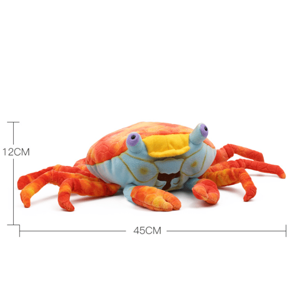 1 st 10,5 tum Real Life Ocean Creatures Red Crabs Plysch