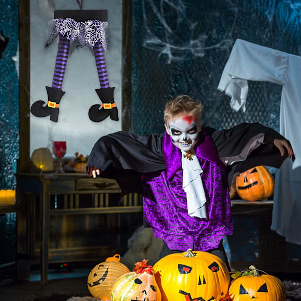 2 stk Halloween hengende pynt, heksebenpynt Heksepryd