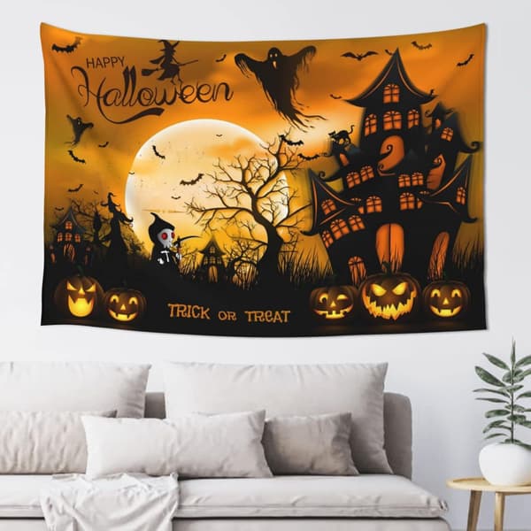 Happy Halloween -seinävaate, Happy Halloween -tausta