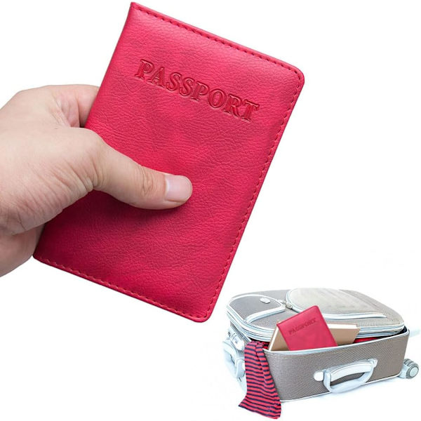 Passport Protector PU Läder Passhållare för biljett, 2st