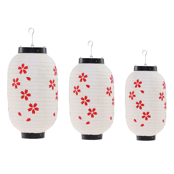 Lykta i japansk stil Dekorativ traditionell hängande lampa Lyktor för inomhus utomhus Hemgård Bar Restaurangdekor Red 8inch