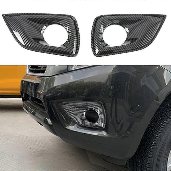 Front Tåkelys Lampe Deksel Trim For Navara Np300 2019 2020 2021 2022 Støtfangerrammer Karbon