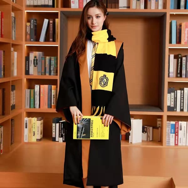 Harry Potter-skjerf med dusker cosplay-kjole - Hedge Patch