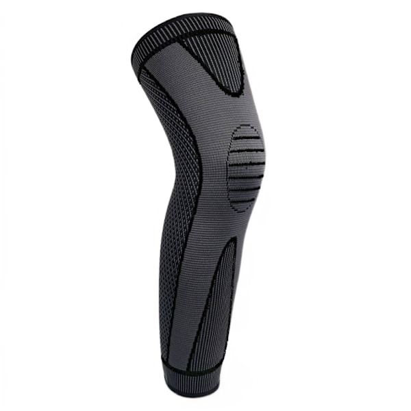 Stickade Nylon Sports förlängda knäskydd, håller vaden varm Black