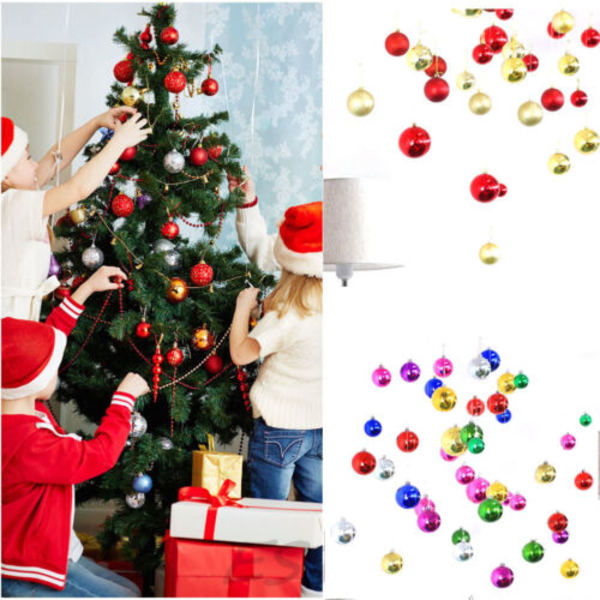 12 st jul plastboll hängande Xmas Tree hänge dekor red