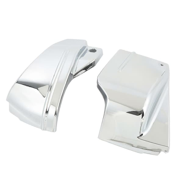 Par motorsykkelbatterisidekåper for VStar 650 DragStar 650 XVS650 XVS650A alle år (krom)