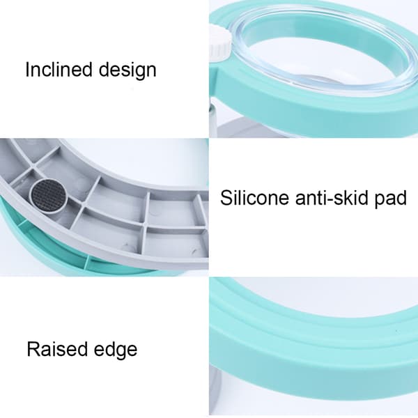 Silikone mønster til kæledyrsunderlag Silikonemåtte til kæledyr til katte og hunde gold edge grey