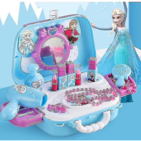 Frozen Elsa Princess Simulation Sminkleksaker för barn Flickleksaker - Ae