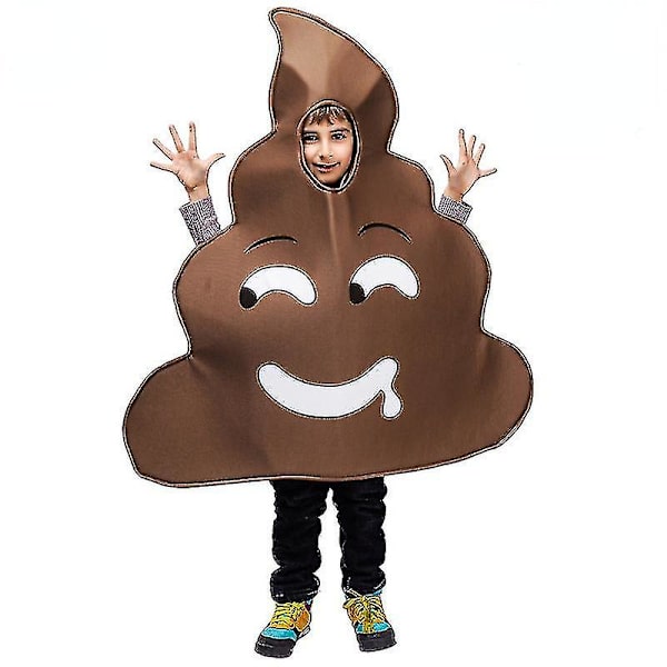 Rolig söt bajs Halloween kostym Cosplay kläder för barn Barn Tonåring Pojkar Dress Up Party Ee308