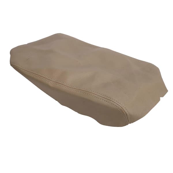 Armlene Lokk Syntetisk Skinn Midtkonsoll Armleneboks Deksel Beskytter for Highlander 2008-2013 Beige