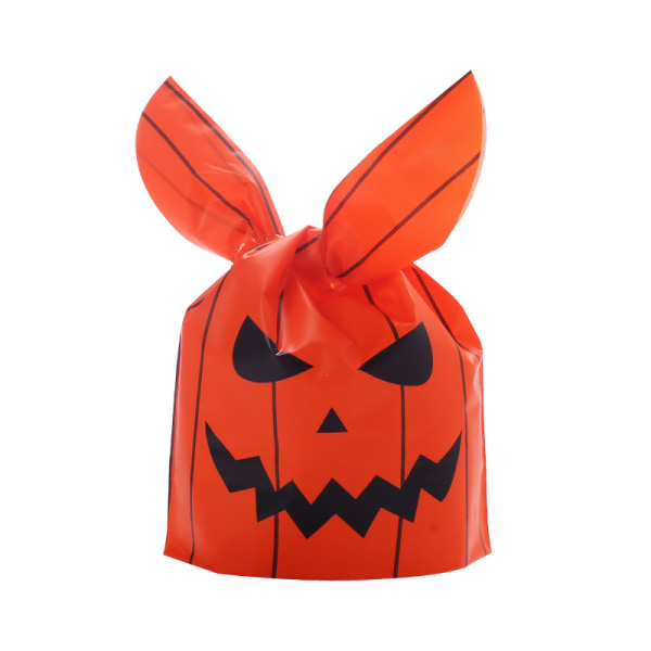 50 stk Halloween Godteposer Øre Plastpose For Barn Gave Biscu A2