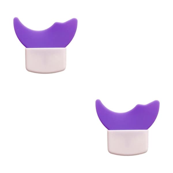 2/3/5 Multifunksjon Eyeliner Stensiler Silikon Mal Lazy Purple 5.7 x 5cm 2Set